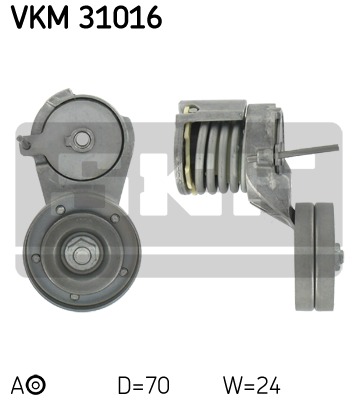 Napínacia kladka rebrovaného klinového remeňa SKF (VKM 31016)